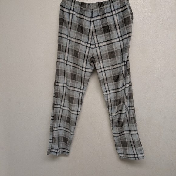 Frye Gray and White Plaid Sweatpants - Picture 3 of 6